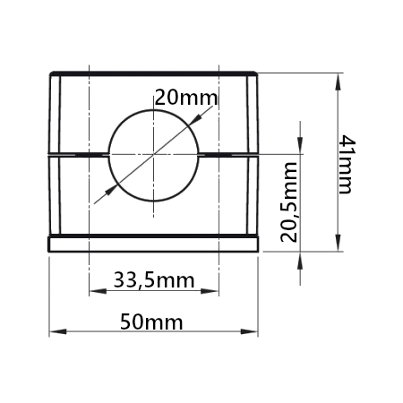 30x OBEJMA POJEDYNCZA 20 mm MOCOWANIE PRZEWODÓW HYDRAULICZNYCH